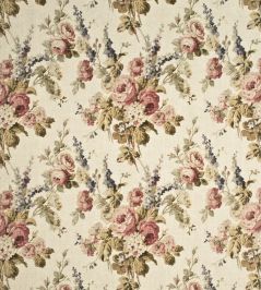 Vintage Floral Fabric by Mulberry Home Antique/Rose Vintage Floral Fabric by Mulberry Home Antique/Rose