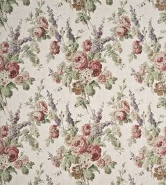 Vintage Floral Fabric by Mulberry Home Rose/Green Vintage Floral Fabric by Mulberry Home Rose/Green