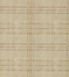 Shetland Plaid Wallpaper by Mulberry Home Sand Shetland Plaid Wallpaper by Mulberry Home Sand