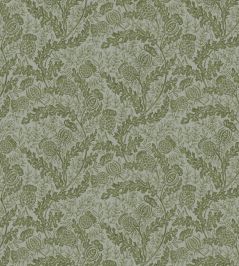 Mulberry Thistle Wallpaper by Mulberry Home Green/Teal Mulberry Thistle Wallpaper by Mulberry Home Green/Teal