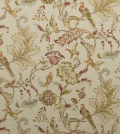 Early Birds Fabric by Mulberry Home Natural Early Birds Fabric by Mulberry Home Natural