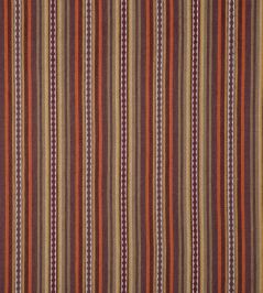 Dalton Stripe Fabric by Mulberry Home Spice/Plum Dalton Stripe Fabric by Mulberry Home Spice/Plum
