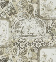 Mulberry China Wallpaper by Mulberry Home Silver/Taupe Mulberry China Wallpaper by Mulberry Home Silver/Taupe
