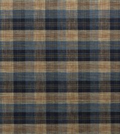Clan Chenille Fabric by Mulberry Home Blue/Mole Clan Chenille Fabric by Mulberry Home Blue/Mole