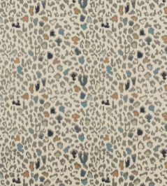 Animal Magic Fabric by Mulberry Home Teal Animal Magic Fabric by Mulberry Home Teal