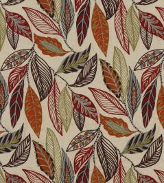 Forest Leaves Fabric by Mulberry Home Red/Plum Forest Leaves Fabric by Mulberry Home Red/Plum