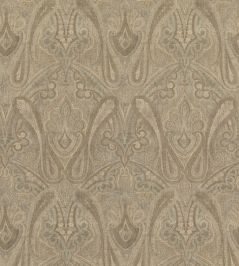 Canvas Paisley Fabric by Mulberry Home Mineral Canvas Paisley Fabric by Mulberry Home Mineral