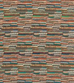 Landscape Fabric by Mulberry Home Teal / Spice Landscape Fabric by Mulberry Home Teal / Spice