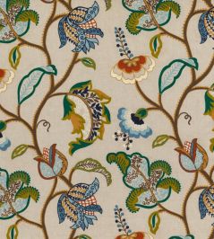 Maxton Fabric by Mulberry Home Teal Maxton Fabric by Mulberry Home Teal