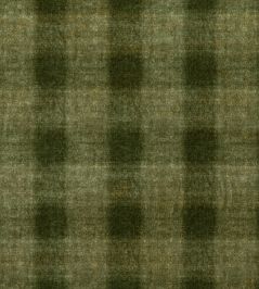 Highland Check Fabric by Mulberry Home Emerald Highland Check Fabric by Mulberry Home Emerald