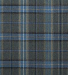 Shetland Plaid Fabric by Mulberry Home Blue Shetland Plaid Fabric by Mulberry Home Blue