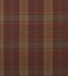 Shetland Plaid Fabric by Mulberry Home Russet Shetland Plaid Fabric by Mulberry Home Russet