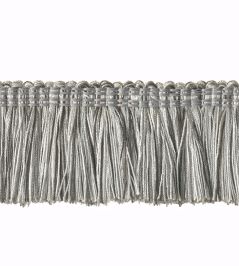 Multi-Colour Moss Fringe 50mm Trimming by Houles Grey Multi-Colour Moss Fringe 50mm Trimming by Houles Grey