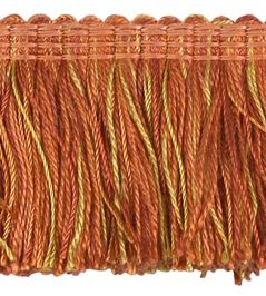 Multi-Colour Moss Fringe 50mm Trimming by Houles Orange Multi-Colour Moss Fringe 50mm Trimming by Houles Orange