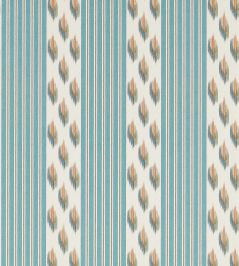 Musafir Wallpaper by Sanderson Udaipur Blue/Cinnamon Musafir Wallpaper by Sanderson Udaipur Blue/Cinnamon