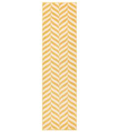 Muse Chevron Runner Rug by Asiatic Yellow Muse Chevron Runner Rug by Asiatic Yellow