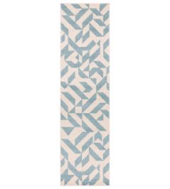 Muse Shapes Runner Rug by Asiatic Blue Muse Shapes Runner Rug by Asiatic Blue