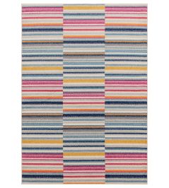 Muse Stripe Rug by Asiatic Multi-coloured Muse Stripe Rug by Asiatic Multi-coloured