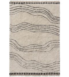 Musical Notes Rug by Lorena Canals Natural Black Musical Notes Rug by Lorena Canals Natural Black