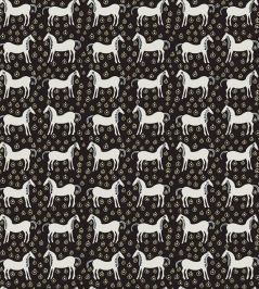 Musta Tamma Wallpaper by Marimekko Black Musta Tamma Wallpaper by Marimekko Black