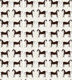 Musta Tamma Wallpaper by Marimekko Black/White Musta Tamma Wallpaper by Marimekko Black/White