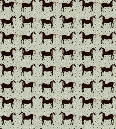 Musta Tamma Wallpaper by Marimekko Green Musta Tamma Wallpaper by Marimekko Green