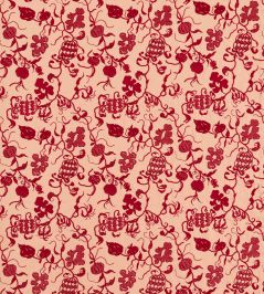 Mydsommer Pickings Fabric by Sanderson Conch/Madder Mydsommer Pickings Fabric by Sanderson Conch/Madder