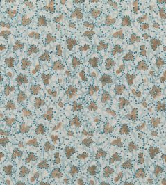 Myosotis Fabric by Marvic Blue/Flax Myosotis Fabric by Marvic Blue/Flax