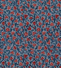Myosotis Fabric by Marvic Indigo Myosotis Fabric by Marvic Indigo