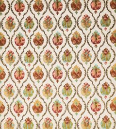 Mysore Fabric by Osborne & Little Ivory/Terracotta Mysore Fabric by Osborne & Little Ivory/Terracotta