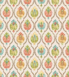 Mysore Wallpaper by Osborne & Little Ivory/Terracotta Mysore Wallpaper by Osborne & Little Ivory/Terracotta