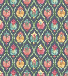 Mysore Wallpaper by Osborne & Little Midnight/Magenta Mysore Wallpaper by Osborne & Little Midnight/Magenta