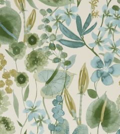 Nalina Wallpaper by Harlequin Honey/Clover/Sky Nalina Wallpaper by Harlequin Honey/Clover/Sky