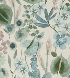 Nalina Wallpaper by Harlequin Positano/Aloe/Sky Nalina Wallpaper by Harlequin Positano/Aloe/Sky
