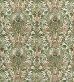 Narbeth Fabric by Anna French Natural & Green Narbeth Fabric by Anna French Natural & Green