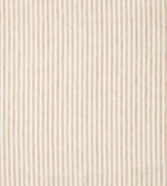 Narrow Stripe Linen Fabric by Volga Linen Natural/White Narrow Stripe Linen Fabric by Volga Linen Natural/White