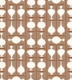 Nectar of Paradise Fabric by JORO Rust Nectar of Paradise Fabric by JORO Rust