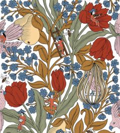 Neo-Belle-Epoque Wallpaper by Coordonne White Neo-Belle-Epoque Wallpaper by Coordonne White