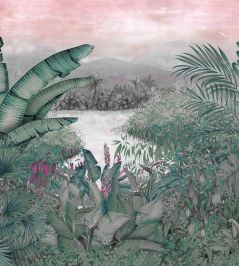 Neocolonial Mural by Coordonne Pink Neocolonial Mural by Coordonne Pink