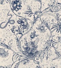 Neomithology Wallpaper by Coordonne Blue Neomithology Wallpaper by Coordonne Blue
