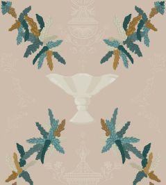 Neorococo Wallpaper by Coordonne Beige Neorococo Wallpaper by Coordonne Beige