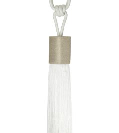 Neox 1 Tassel Tieback Trimming by Houles Blanc Neox 1 Tassel Tieback Trimming by Houles Blanc