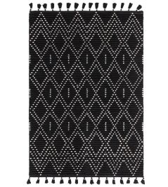 Nepal Diamond Rug by Asiatic Black Cream Nepal Diamond Rug by Asiatic Black Cream