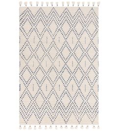 Nepal Diamond Rug by Asiatic Cream Blue Nepal Diamond Rug by Asiatic Cream Blue