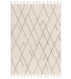 Nepal Linear Rug by Asiatic Cream Black Nepal Linear Rug by Asiatic Cream Black