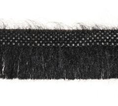 Neva 30mm Mohair Cut Fringe Trimming by Houles Charbon Neva 30mm Mohair Cut Fringe Trimming by Houles Charbon