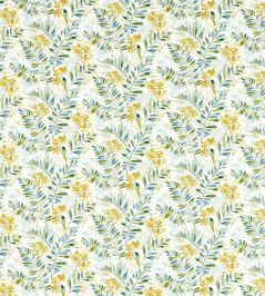 New Grove Cream Fabric by Studio G Denim / Citrus New Grove Cream Fabric by Studio G Denim / Citrus