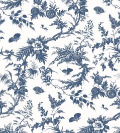 Newlands Toile Wallpaper by Anna French Blue Newlands Toile Wallpaper by Anna French Blue