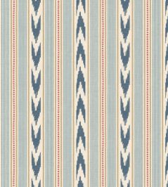 Newport Stripe Wallpaper by Mulberry Home Blue/Red Newport Stripe Wallpaper by Mulberry Home Blue/Red