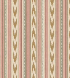 Newport Stripe Wallpaper by Mulberry Home Old Red/Sand Newport Stripe Wallpaper by Mulberry Home Old Red/Sand